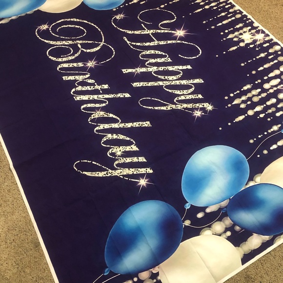 SPARKLE✨ Happy Birthday Backdrop HUGE - Picture 2 of 7
